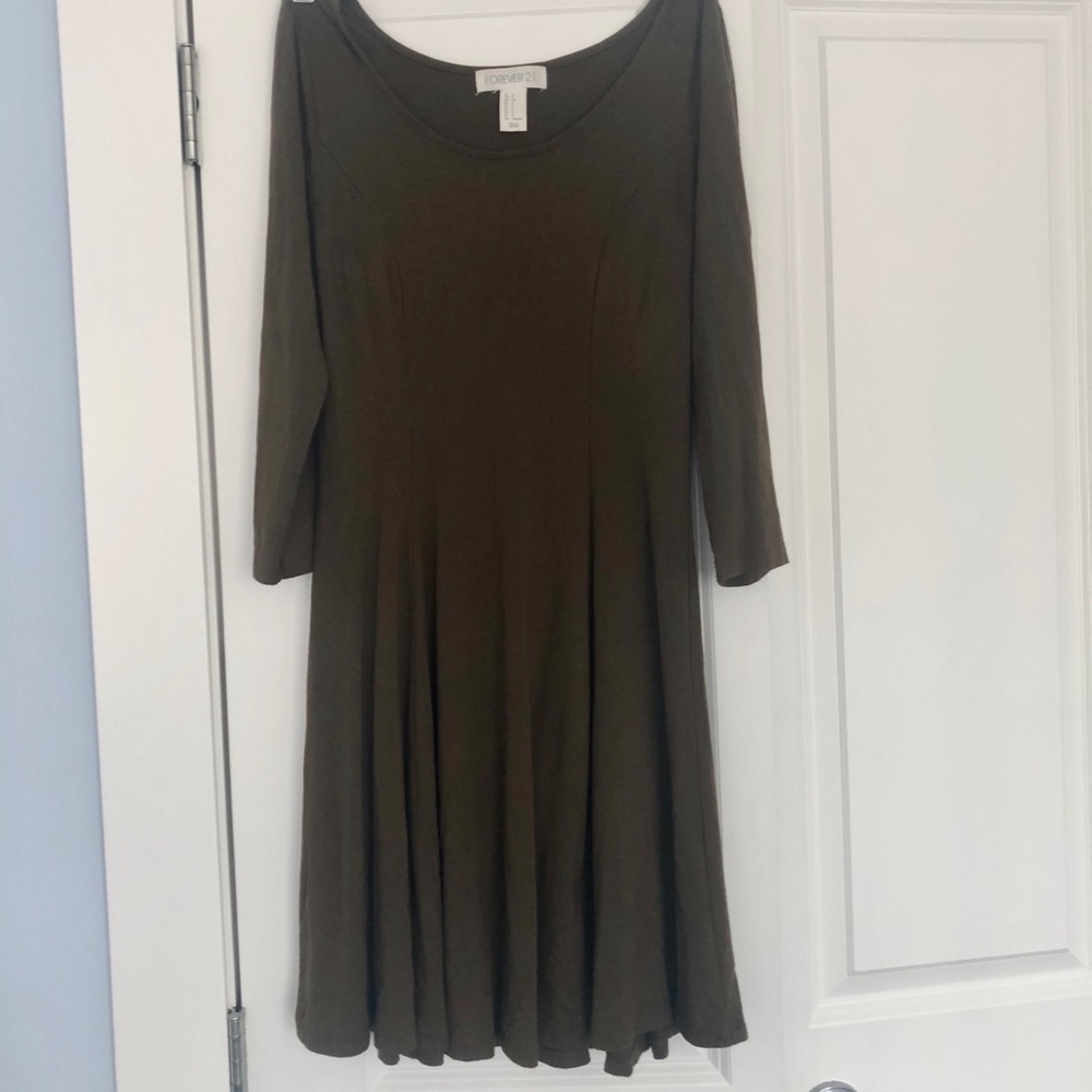 Olive Green Dress 👒